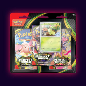 Pokémon TCG: Mega Evolution - Perfect Order - Triple Booster Blister (Chikorita Promo)