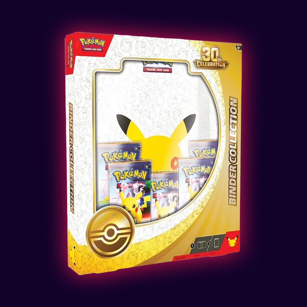 Pokémon TCG 30th Anniversary Binder Collection — commemorative binder with five booster packs